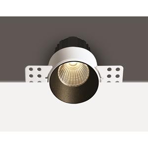 ONE Light Trimless Mini Range - inbouwspot - Ø 64 mm, Ø 70 mm inbouwmaat - 12W dimbare LED incl. - zwart