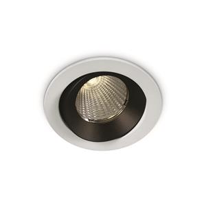 ONE Light COB Dark Light Range - inbouwspot - Ø 85 mm, Ø 72 mm inbouwmaat - 12W dimbare LED incl. - IP65 - wit