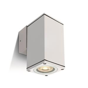 ONE Light GU10 Outdoor Cubes - buiten wandverlichting - 6,3 x 6,3 x 13,5 cm - IP54 - wit