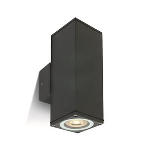 ONE Light GU10 Outdoor Cubes - buiten wandverlichting - 6,3 x 6,3 x 19,6 cm - IP54 - antraciet