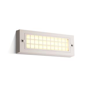 ONE Light Outdoor Wall Bricks - buiten wandverlichting - 25,5 x 9 x 3 cm - 6W LED incl. - IP65 - wit