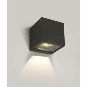 ONE Light Cube Wall Lights - buiten wandverlichting - 10 x 10 x 10 cm - 6W LED incl. - IP65 - antraciet