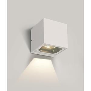 ONE Light Cube Wall Lights - buiten wandverlichting - 10 x 10 x 10 cm - 6W LED incl. - IP65 - wit