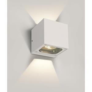 ONE Light Cube Wall Lights Up & Down - buiten wandverlichting - 10 x 10 x 10 cm - 6W LED incl. - IP65 - wit