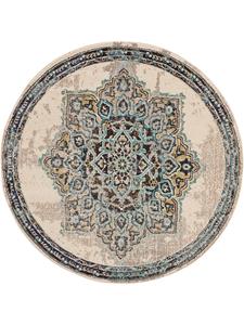 Teppich Casa, benuta, rund, Höhe: 11 mm, Kunstfaser,  Berber, Ethno-Style, Wohnzimmer