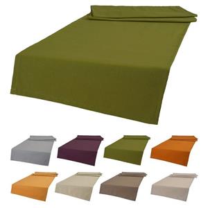 Beties Tischläufer »Wunschton« (1-tlg, 1 Stück), Tischläufer ca. 40x130 cm, unifarben, einfarbig moosbild-grün
