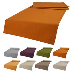 Beties Tischläufer »Wunschton« (1-tlg, 1 Stück), Tischläufer ca. 40x130 cm, unifarben, einfarbig sanddorn-orange