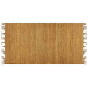 BELIANI Vloerkleed jute geel 80 x 150 cm LUNIA