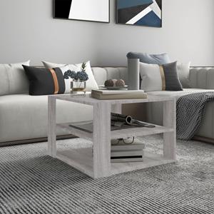 VIDAXL Couchtisch Grau Sonoma 60x60x40 Cm Holzwerkstoff