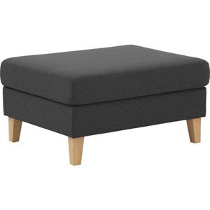 ATLANTIC home collection Hocker Mailo Afm. (bxdxh): 88x69x45 cm, met massief houten poten