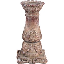 PTMD Collection PTMD Burnt Red cream cement candle holder square base