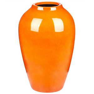 BELIANI Bloemenvaas terracotta oranje 39 cm TERRASA