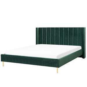 Beliani VILLETTE Bed groen 160x200