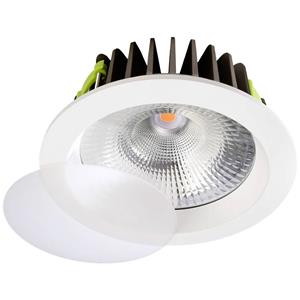 Deko Light 565185 COB 210 LED-inbouwlamp Energielabel: G (A - G) LED vast ingebouwd 37 W Verkeerswit (RAL 9016)