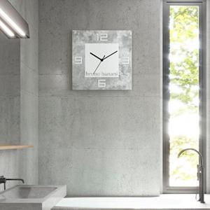 Bruno Banani Wanduhr "Beton auf Alu", analog, 30 cm