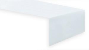 Haus und Deko Tischdecke Tischdecke weiß Baumwolle mit Atlaskante Serviette (1-tlg)