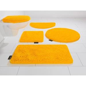 Bruno Banani Badematte Lana, Höhe 25 mm, rutschhemmend beschichtet, fußbodenheizungsgeeignet, Badteppich, Uni Farben, auch als 3 teiliges Set & rund