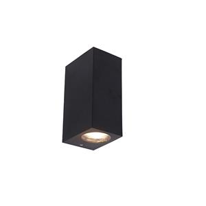 QAZQA Smart wandlamp zwart van kunststof incl. 2 Wifi GU10 - Baleno