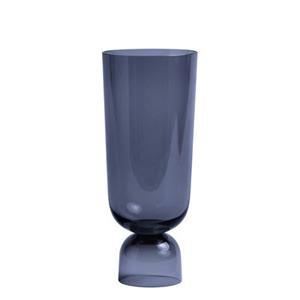 Hay Vase Bottoms Up glas blau / Large - H 29 cm -  - Blau