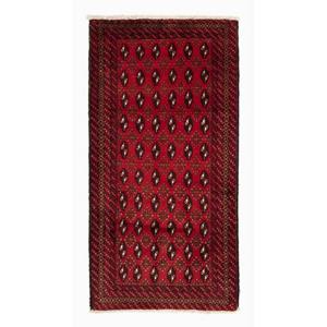 morgenland Hoogpolige loper Belutsch geheel gedessineerd rosso 208 x 108 cm Handgeknoopt