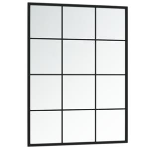 vidaXL Wandspiegel 80x60 cm metaal zwart