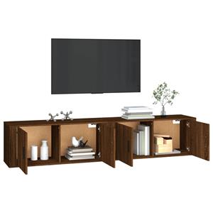 TV-Wandschränke 2 Stk. Braun Eichen-Optik 100x34,5x40 cm vidaXL - Braun