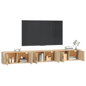 TV-Wandschränke 3 Stk. Sonoma-Eiche 100x34,5x40 cm vidaXL - Braun