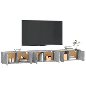 Vidaxl - TV-Wandschränke 3 Stk. Betongrau 100x34,5x40 cm Grau