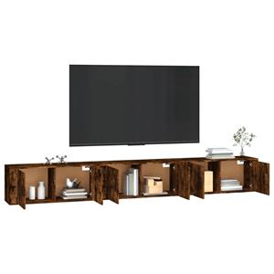 vidaXL Tv-wandmeubels 3 st 100x34,5x40 cm gerookt eikenkleurig