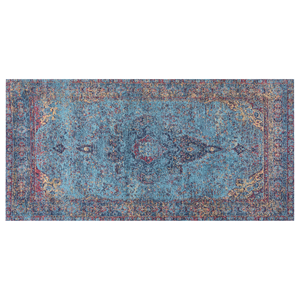 BELIANI Vloerkleed katoen blauw 80 x 150 cm KANSU