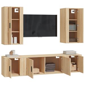 Vidaxl 5-tlg. Tv-schrank-set Sonoma-eiche Holzwerkstoff