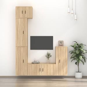 Vidaxl 5-tlg. Tv-schrank-set Sonoma-eiche Holzwerkstoff