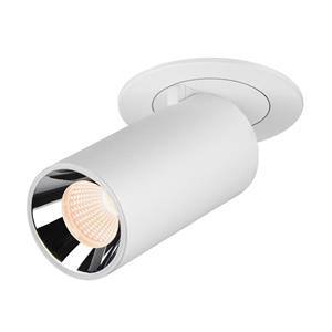 SLV LED Deckeneinbauspot Numinos Projector S in Weiß und Chrom 8,6W 690lm 2700K 20°