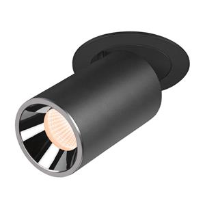 SLV -   Plafondlamp spots Numinos Zwart / Chroom  Aluminium