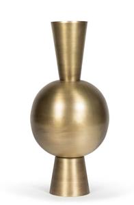 Dekocandle Vasen Trompetenvase Messing gold Ø31 x 67 cm (1 Stück) (gold)