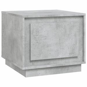 vidaXL Salontafel 51x50x44 cm bewerkt hout betongrijs