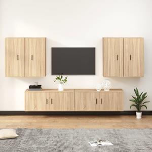 VIDAXL 6-tlg. Tv-schrank-set Sonoma-eiche Holzwerkstoff