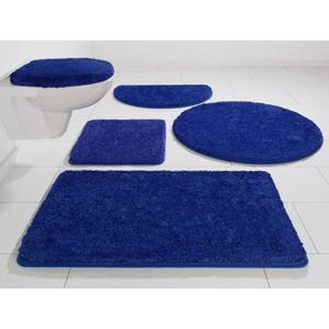 Kinzler Badematte Chaozhou , Höhe 20 mm, rutschhemmend beschichtet, fußbodenheizungsgeeignet, Polyester, 2-tlg. Stand-WC Set, Badteppich, Uni Farben, rechteckig, rund & als 2-tlg. Set erh&au