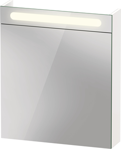 Duravit No.1 spiegelkast met 1 linksdraaiende spiegeldeur 60 x 14,8 x 70 cm, wit