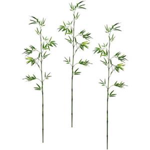 I.Ge.A. Kunstpflanze Bambuszweig, (3 St.), Dekozweig, groß 3er Set