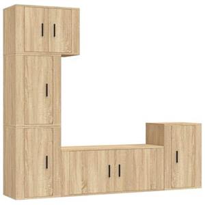 Vidaxl 5-tlg. Tv-schrank-set Sonoma-eiche Holzwerkstoff