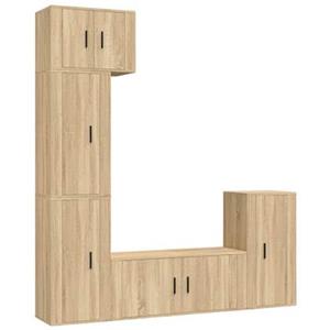 Vidaxl 5-tlg. Tv-schrank-set Sonoma-eiche Holzwerkstoff