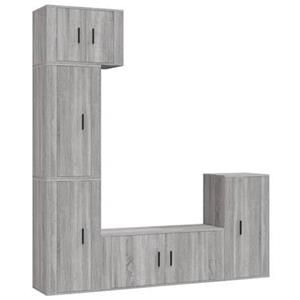 Vidaxl 5-tlg. Tv-schrank-set Grau Sonoma Holzwerkstoff