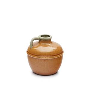 Kave Home  Tamariu keramische vaas geel 19,5 cm