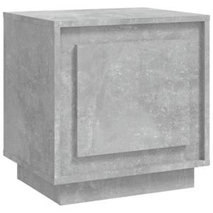 VidaXL Nachtkastje 44x35x45 cm bewerkt hout betongrijs