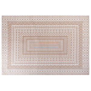 BELIANI Vloerkleed jute beige/wit 160 x 230 cm BAGLAR