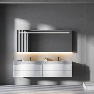 Martens Design Badkamerspiegel Ibiza met Verlichting en Verwarming - Spiegel Ibiza 80x70 cm