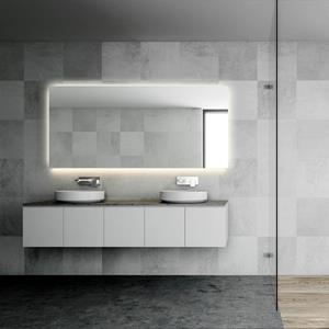 Martens Design Badkamerspiegel Dublin met Verlichting Rondom en Verwarming - Spiegel Dublin 80x70 cm