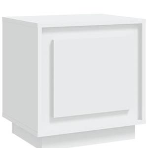 VidaXL Nachtkastje 44x35x45 cm bewerkt hout wit