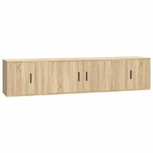 Vidaxl 3-tlg. Tv-schrank-set Sonoma-eiche Holzwerkstoff